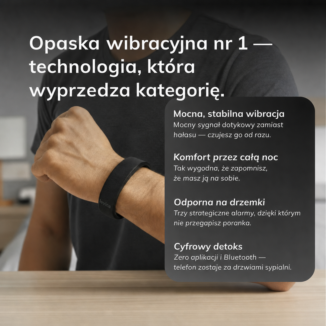 Levina Puls™ PRO — Wibracyjna Opaska-Budzik